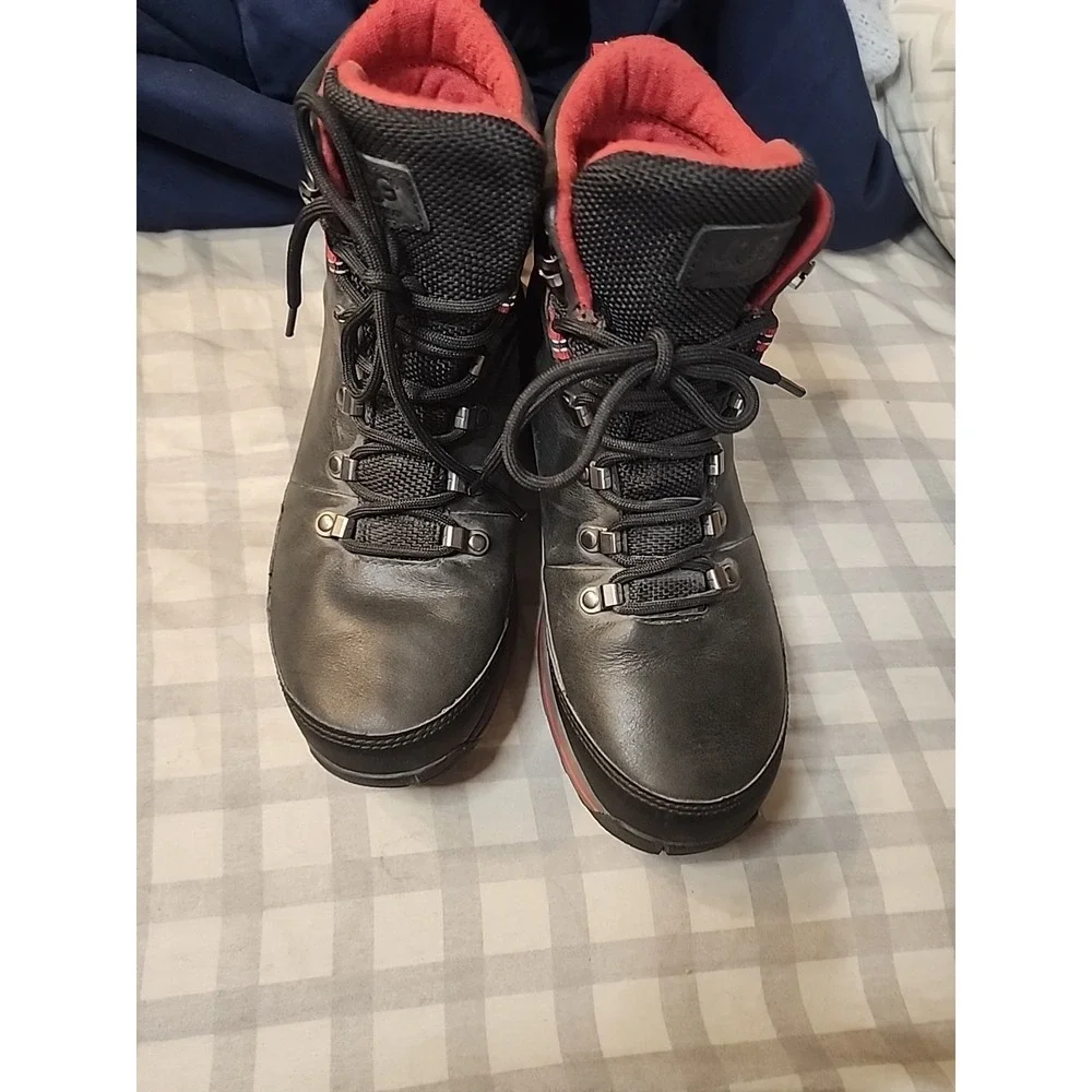 UGG‎ MEN Black WATERPROOF LEATHER LACE UP Boots US 9 / EU 42 Thinsulate
